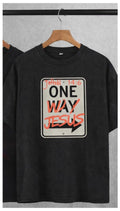 ONE WAY JESUS T-SHIRT (Charcoal Gray)